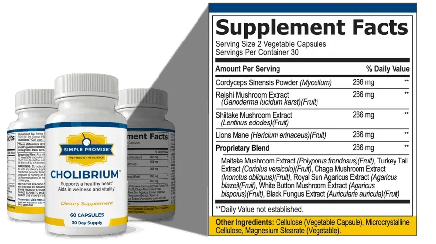 What is Cholibrium mushroom supplement