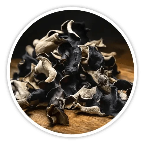 Black Fungus wood ear mushroom ingredient in Cholibrium